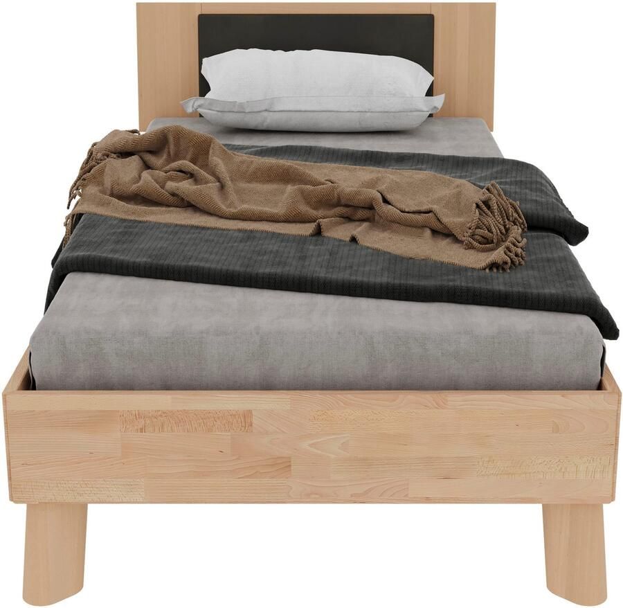 Home affaire Massief houten ledikant Chavot IV inclusief gepolsterde hoofdeinde keuze uit kernbeuken of wilde eik verkrijgbaar