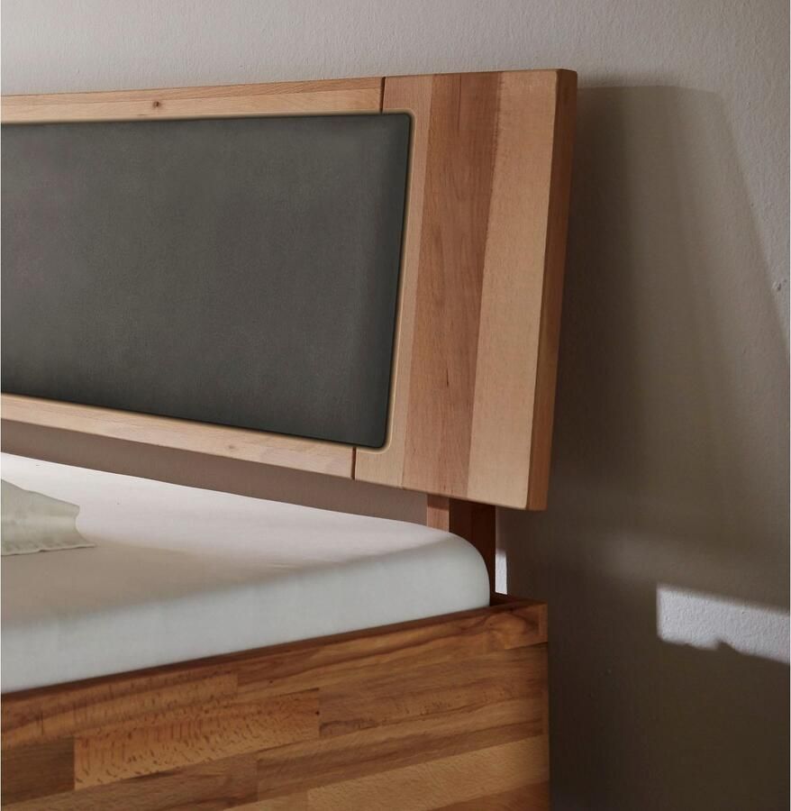 Home affaire Massief houten ledikant Chavot IV inclusief gepolsterde hoofdeinde keuze uit kernbeuken of wilde eik verkrijgbaar - Foto 2