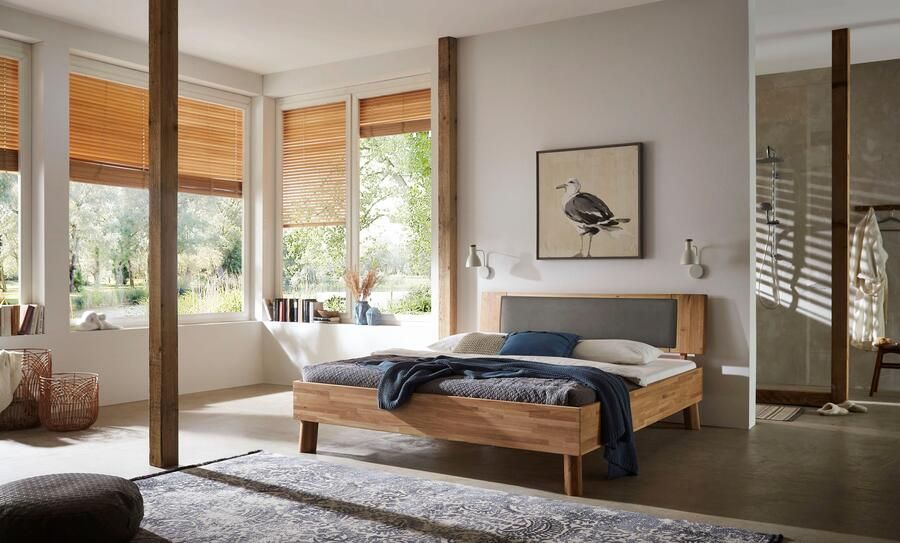 Home affaire Massief houten ledikant Chavot IV inclusief gepolsterde hoofdeinde keuze uit kernbeuken of wilde eik verkrijgbaar - Foto 6