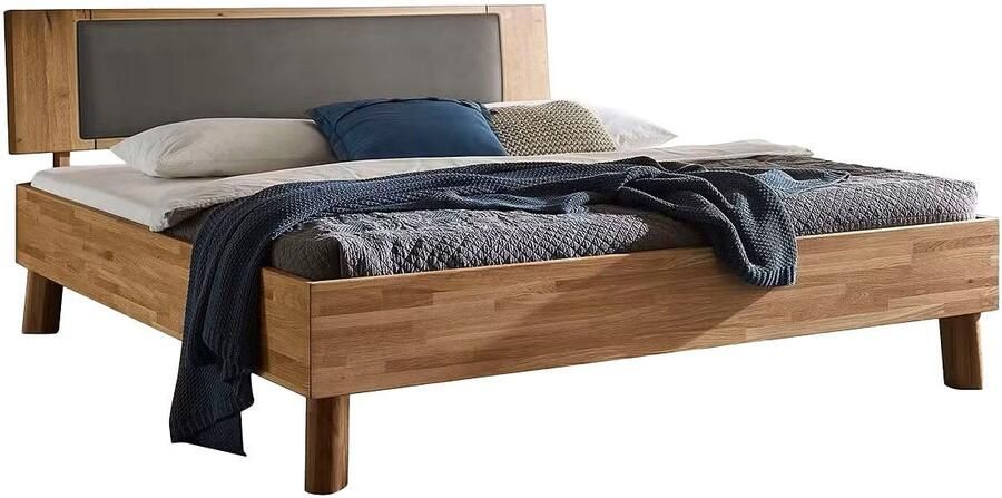 Home affaire Massief houten ledikant Chavot IV inclusief gepolsterde hoofdeinde keuze uit kernbeuken of wilde eik verkrijgbaar - Foto 5