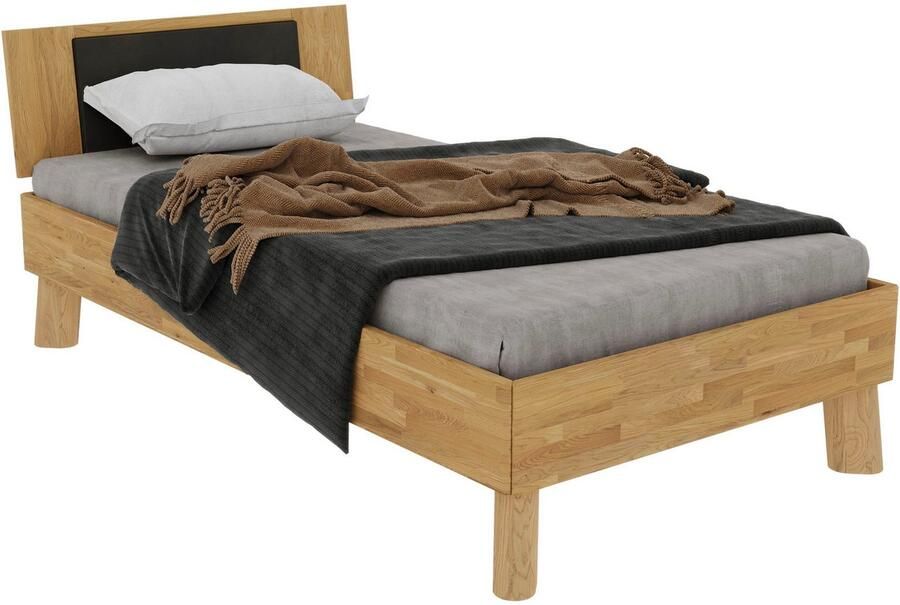 Home affaire Massief houten ledikant Chavot IV inclusief gepolsterde hoofdeinde keuze uit kernbeuken of wilde eik verkrijgbaar - Foto 4