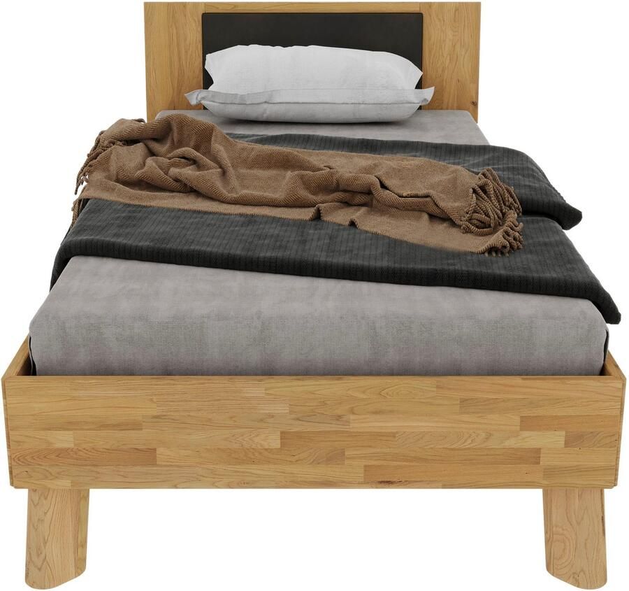 Home affaire Massief houten ledikant Chavot IV inclusief gepolsterde hoofdeinde keuze uit kernbeuken of wilde eik verkrijgbaar