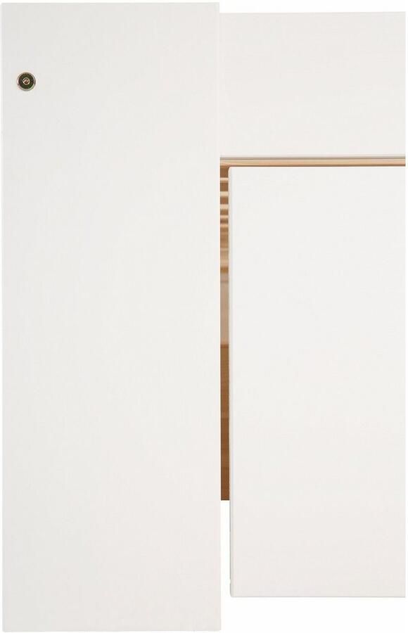 Home affaire Massief houten ledikant "HANNES" met lades en planken uitschuifbare nachtkast stabiel - Foto 4