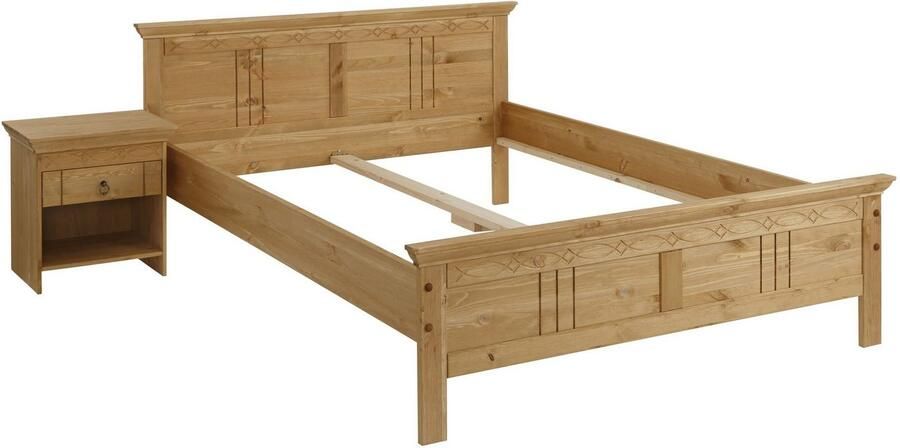 Home affaire Massief houten ledikant Indra TOPSELLER landhuisstijl elegant design gecertificeerd massief hout - Foto 8