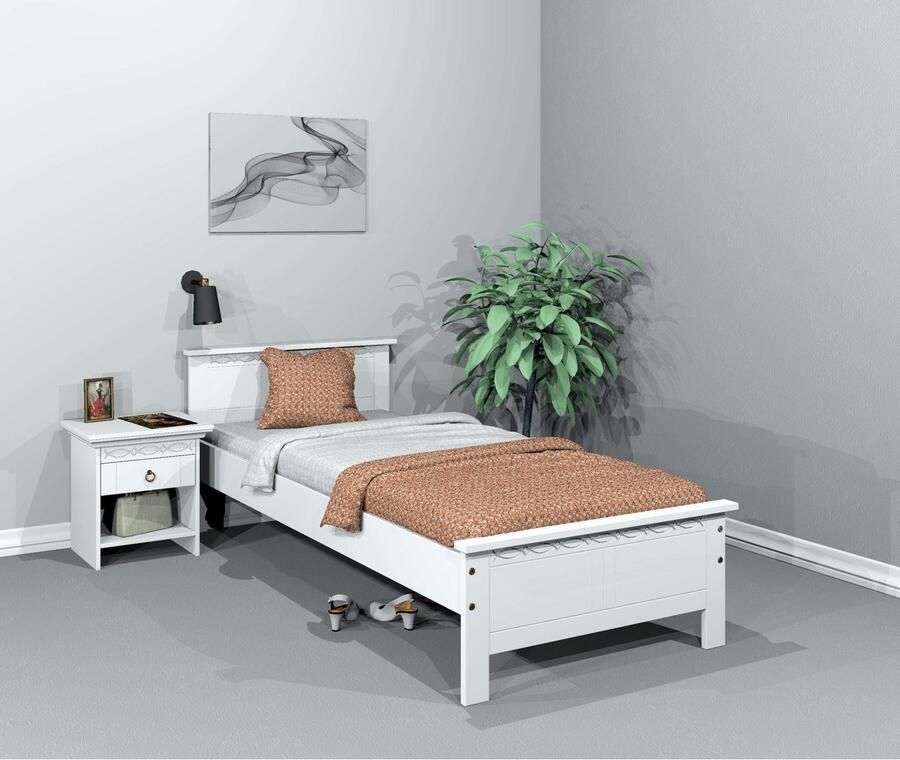 Home affaire Massief houten ledikant Indra TOPSELLER landhuisstijl elegant design gecertificeerd massief hout - Foto 6