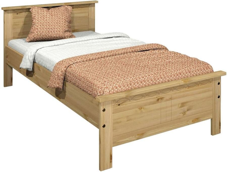 Home affaire Massief houten ledikant Indra TOPSELLER landhuisstijl elegant design gecertificeerd massief hout - Foto 3