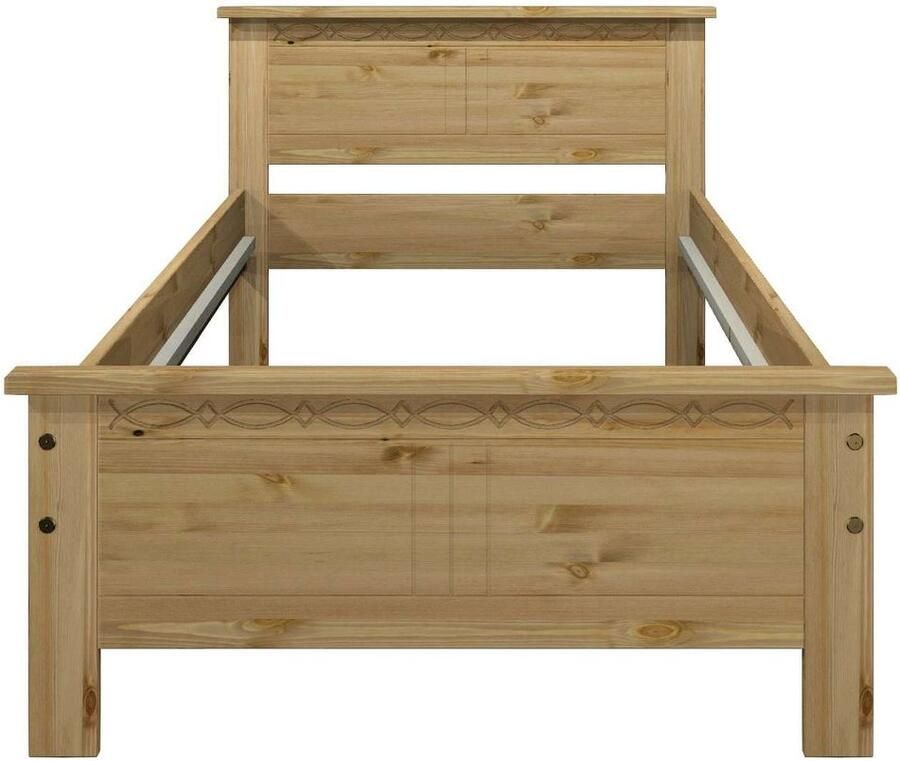 Home affaire Massief houten ledikant Indra TOPSELLER landhuisstijl elegant design gecertificeerd massief hout - Foto 2