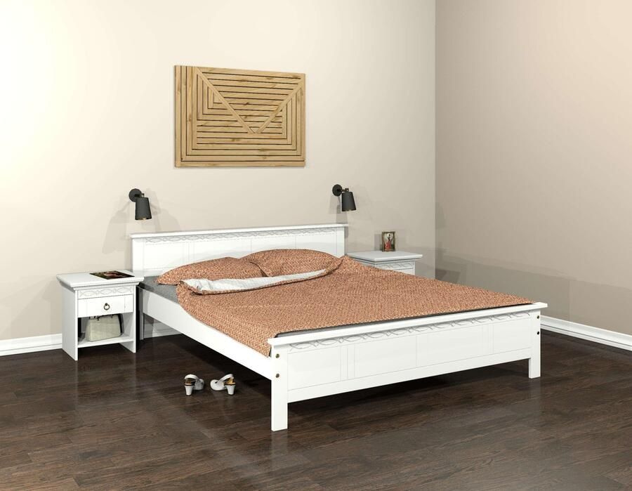 Home affaire Massief houten ledikant Indra TOPSELLER landhuisstijl elegant design gecertificeerd massief hout - Foto 7