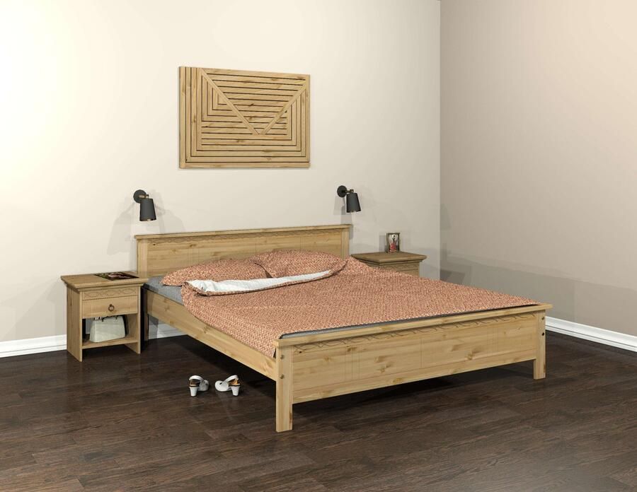 Home affaire Massief houten ledikant Indra TOPSELLER landhuisstijl elegant design gecertificeerd massief hout - Foto 6