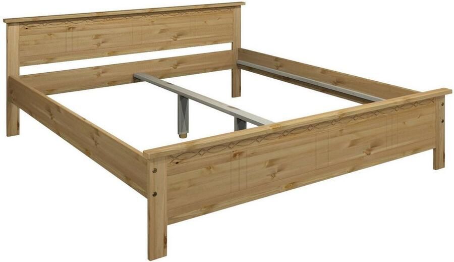 Home affaire Massief houten ledikant Indra TOPSELLER landhuisstijl elegant design gecertificeerd massief hout - Foto 3