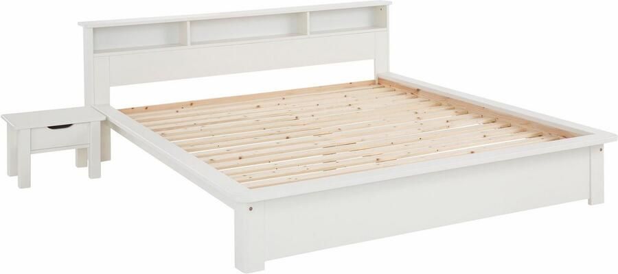 Home affaire Massief houten ledikant "KERO" BESTSELLER! Opbergruimte in het hoofdeinde gecertificeerd massief hout (grenen) optioneel met lade - Foto 8