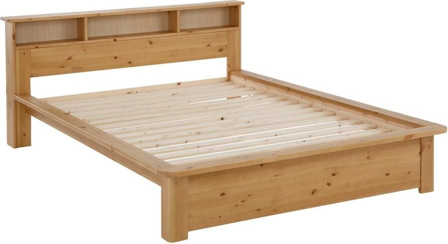 Home affaire Massief houten ledikant "KERO" BESTSELLER! Opbergruimte in het hoofdeinde gecertificeerd massief hout (grenen) optioneel met lade - Foto 5