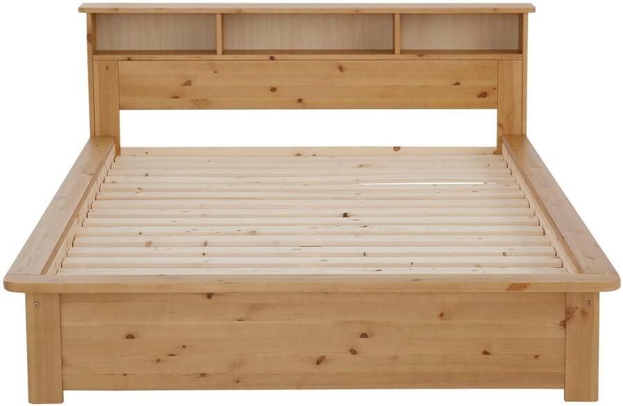 Home affaire Massief houten ledikant "KERO" BESTSELLER! Opbergruimte in het hoofdeinde gecertificeerd massief hout (grenen) optioneel met lade - Foto 3