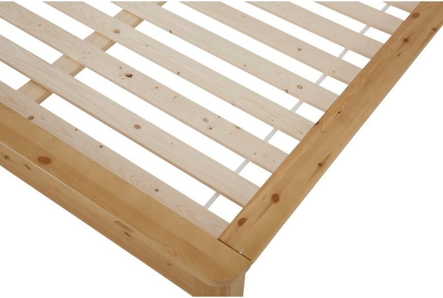 Home affaire Massief houten ledikant "KERO" BESTSELLER! Opbergruimte in het hoofdeinde gecertificeerd massief hout (grenen) optioneel met lade