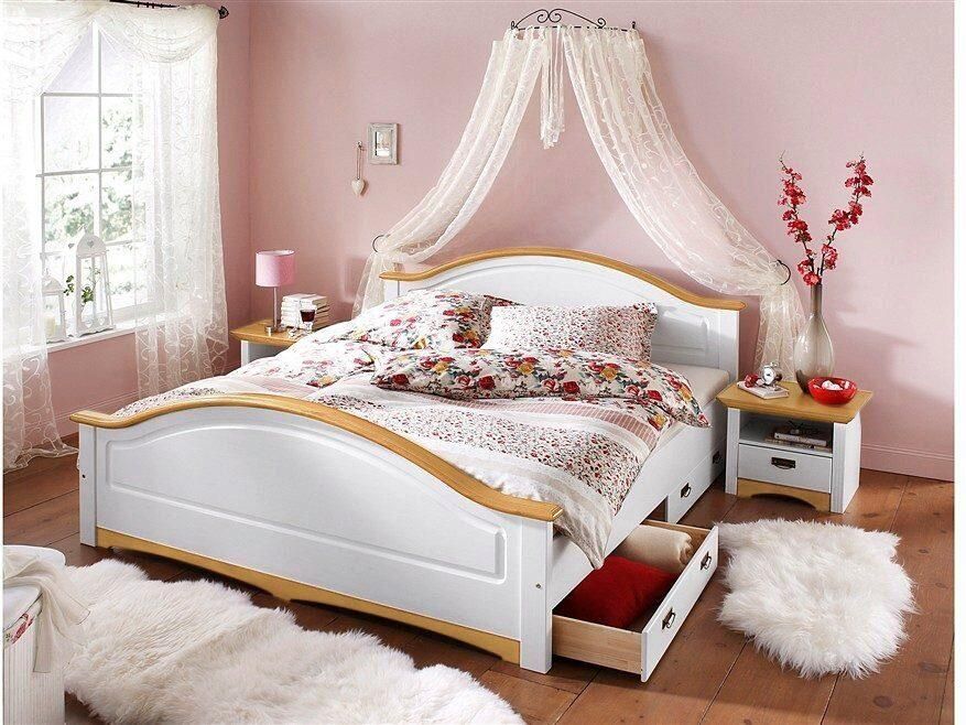 Home affaire Massief houten ledikant Konrad hoge belasting! FSC gecertificeerd massief hout van massief dennenhout fsc -gecertificeerd inclusief lattenbodem - Foto 2