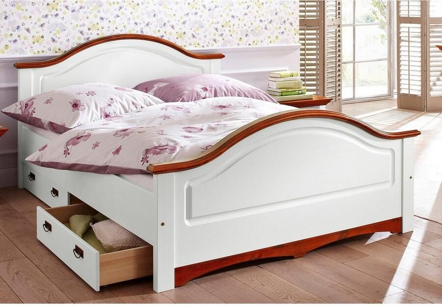 Home affaire Massief houten ledikant Konrad hoge belasting! FSC gecertificeerd massief hout van massief dennenhout fsc -gecertificeerd inclusief lattenbodem - Foto 5