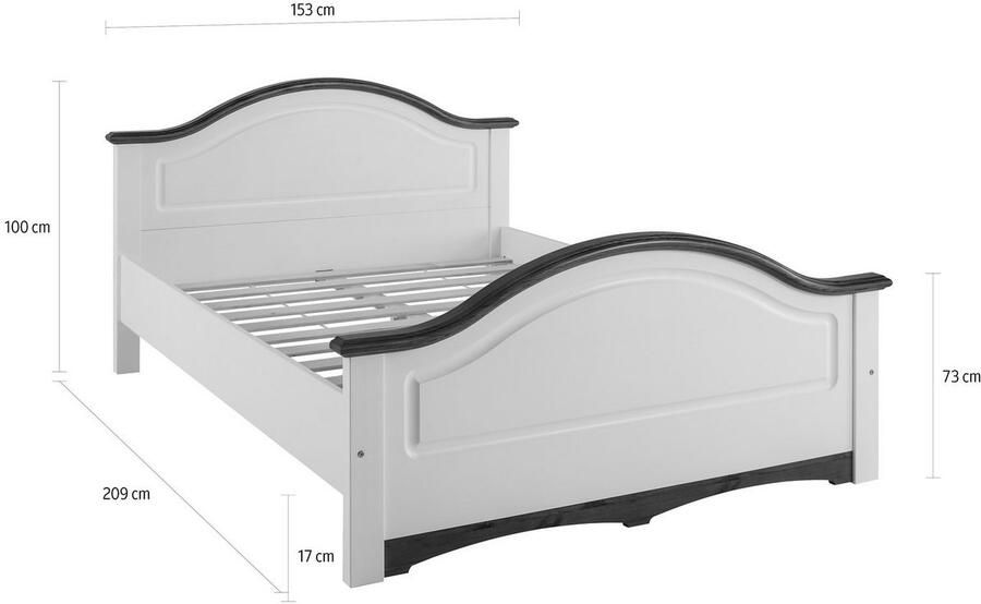 Home affaire Massief houten ledikant Konrad hoge belasting! FSC gecertificeerd massief hout van massief dennenhout fsc -gecertificeerd inclusief lattenbodem - Foto 10