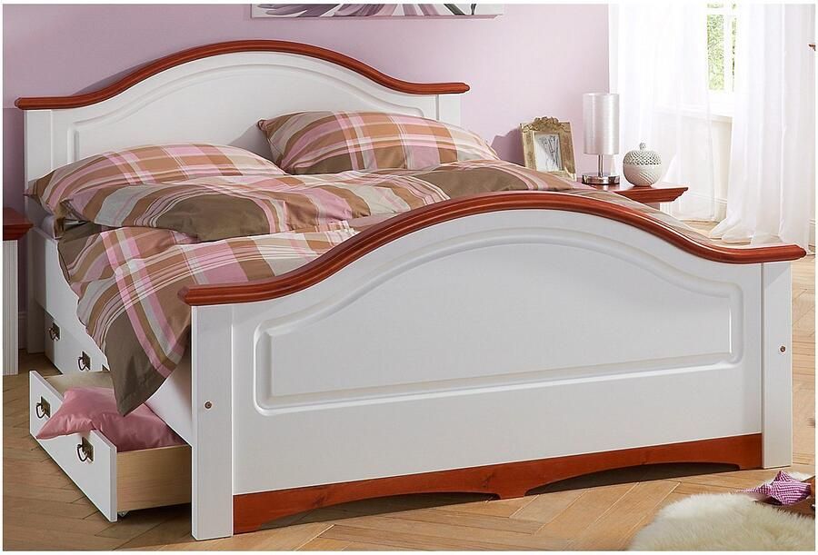 Home affaire Massief houten ledikant Konrad hoge belasting! FSC gecertificeerd massief hout van massief dennenhout fsc -gecertificeerd inclusief lattenbodem - Foto 7