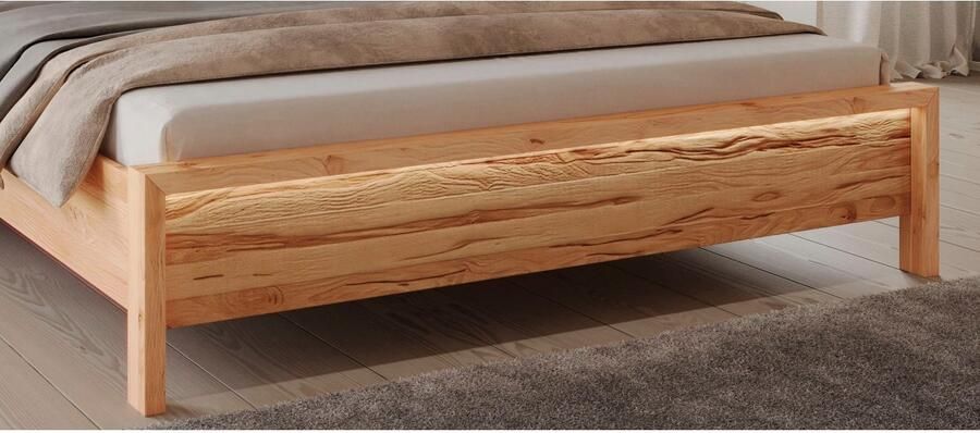 Home affaire Massief houten ledikant Léopoldine van kernbeuken met ruwhout-applicaties - Foto 5