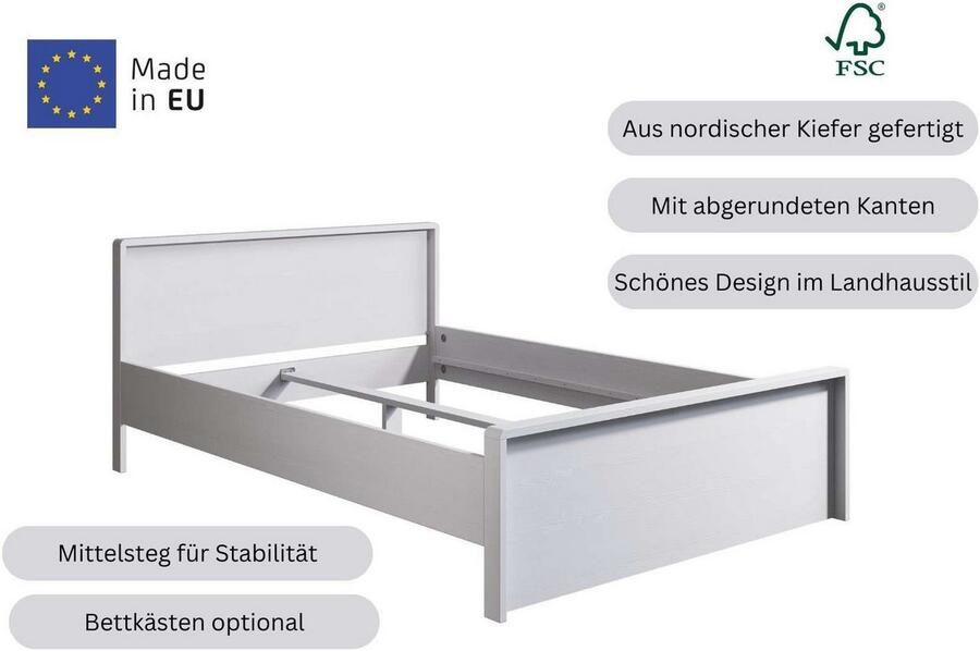 Home affaire Massief houten ledikant Luven hoge belasting! FSC gecertificeerd massief hout - Foto 4