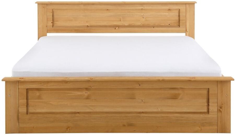 Home affaire Massief houten ledikant Madrid landelijke stijl hoge belasting! van fsc -gecertificeerd grenen inclusief lattenbodem cassette-look - Foto 2