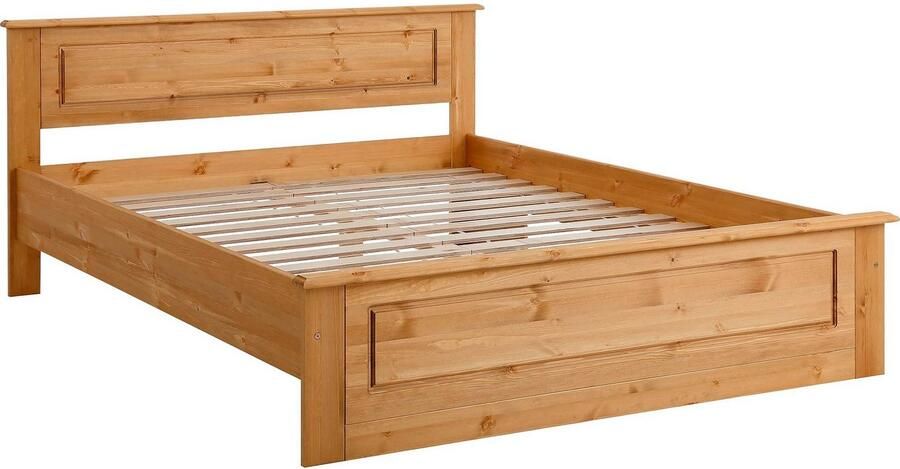 Home affaire Massief houten ledikant Madrid landelijke stijl hoge belasting! van fsc -gecertificeerd grenen inclusief lattenbodem cassette-look - Foto 4