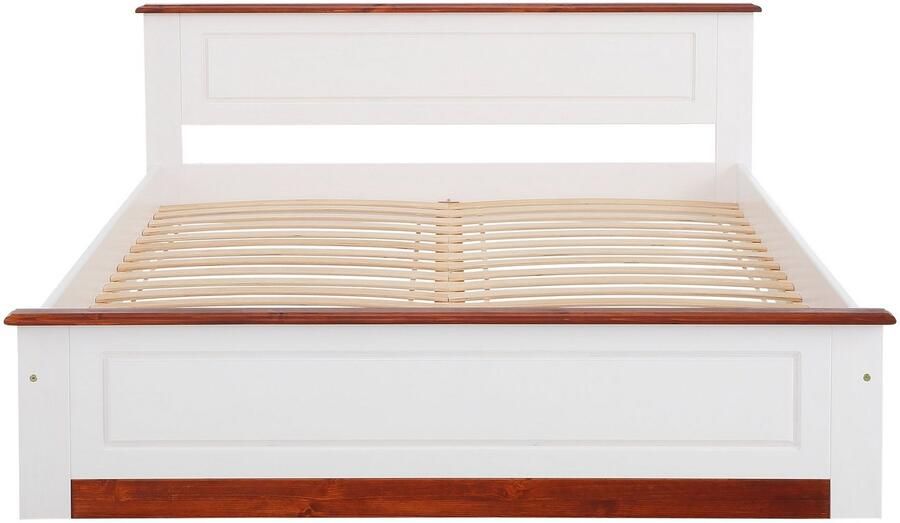 Home affaire Massief houten ledikant Madrid landelijke stijl hoge belasting! van fsc -gecertificeerd grenen inclusief lattenbodem cassette-look - Foto 2