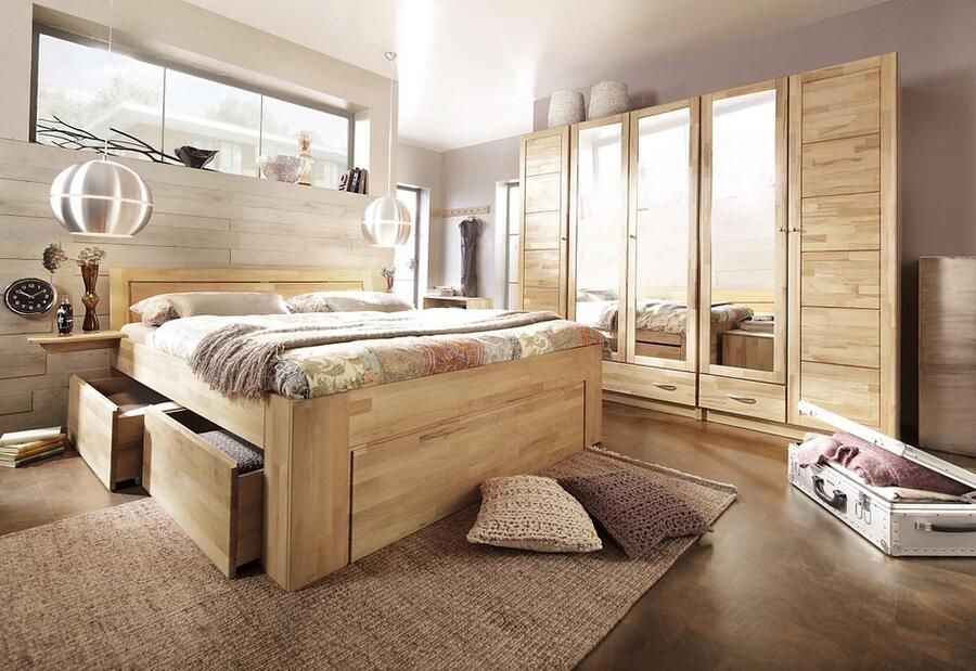 Home affaire Massief houten ledikant SABRINA Bed met bergruimte met hoge stabiliteit inclusief laden - Foto 4