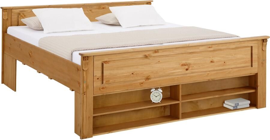 Home affaire Massief houten ledikant Tessin opbergbank landelijke stijl lades optioneel rustiek - Foto 15