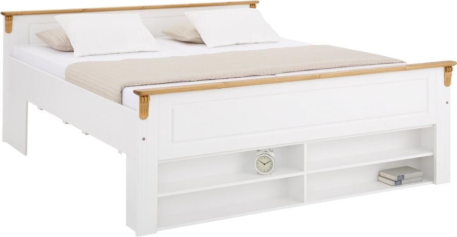 Home affaire Massief houten ledikant Tessin opbergbank landelijke stijl lades optioneel rustiek - Foto 8