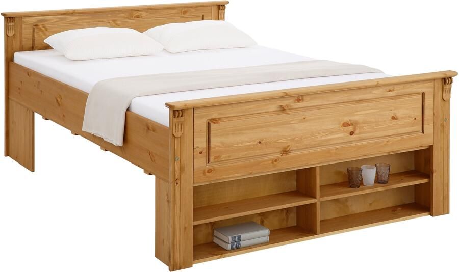 Home affaire Massief houten ledikant Tessin opbergbank landelijke stijl lades optioneel rustiek - Foto 10