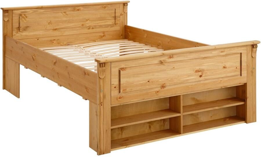 Home affaire Massief houten ledikant Tessin opbergbank landelijke stijl lades optioneel rustiek - Foto 8