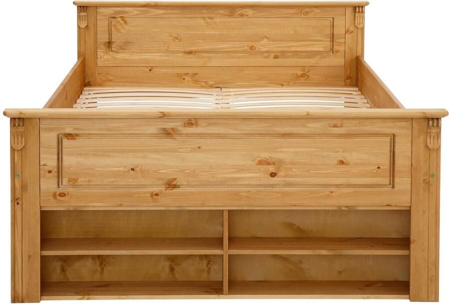 Home affaire Massief houten ledikant Tessin opbergbank landelijke stijl lades optioneel rustiek - Foto 4