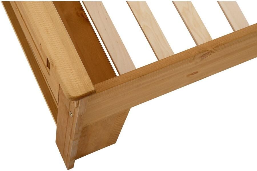 Home affaire Massief houten ledikant Tessin opbergbank landelijke stijl lades optioneel rustiek - Foto 5