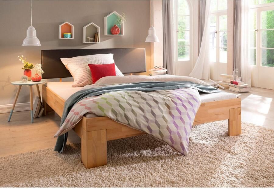 Home affaire Massief houten ledikant Toronto optioneel met of zonder hoofdsteun van fsc -gecertificeerd beukenhout