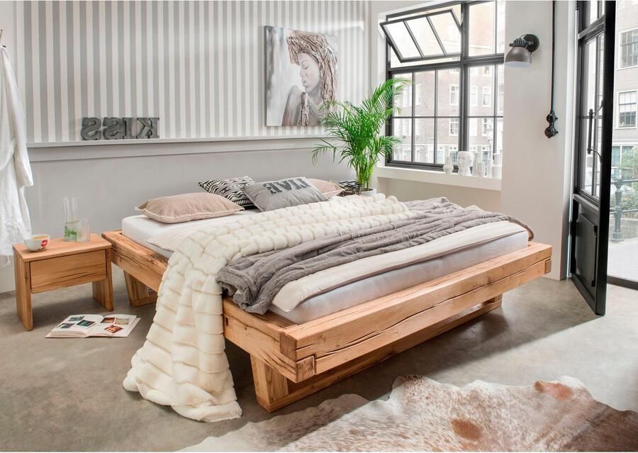 Home affaire Massief houten ledikant Ultima hoge belastbaarheid futonbed zonder hoofdeinde van eiken of sparrenhout fsc-gecertificeerd in vele breedtes (3-delig) - Foto 2