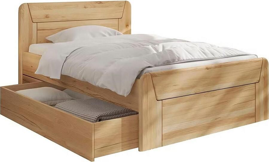 Home affaire Massief houten ledikant Vouillé uitgerust met een bedlade keuze uit kernbeuken of wilde eik verkrijgbaar - Foto 3