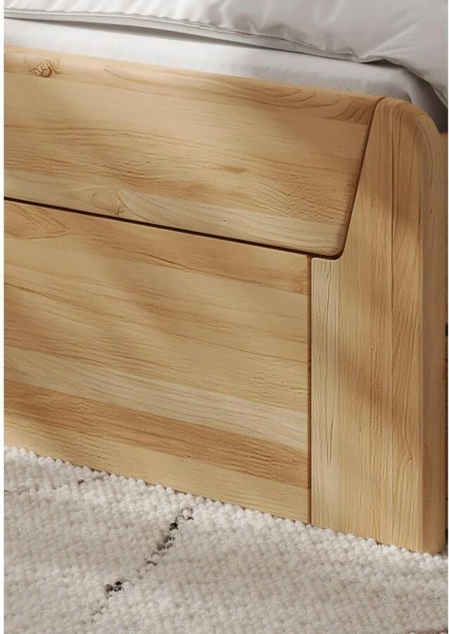 Home affaire Massief houten ledikant Vouillé uitgerust met een bedlade keuze uit kernbeuken of wilde eik verkrijgbaar