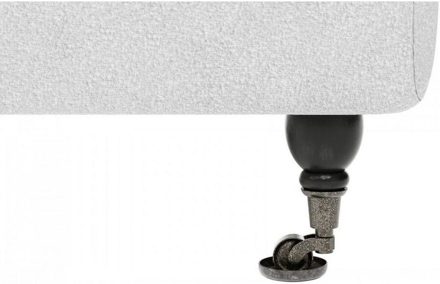 Home affaire Hoekbank NORIN L-vorm twee soorten poten: voor wieltjes aan de achterkant houten poten - Foto 2