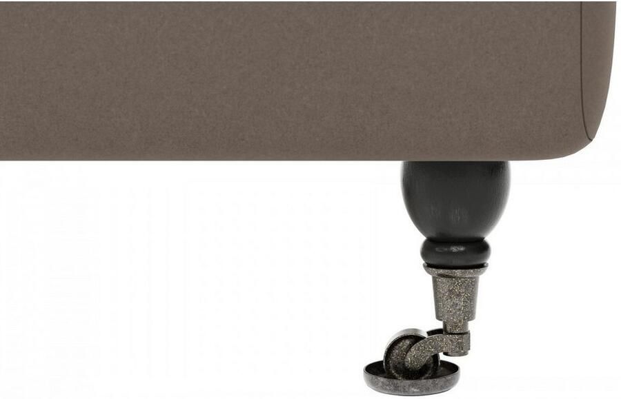 Home affaire Hoekbank NORIN L-vorm twee soorten poten: voor wieltjes aan de achterkant houten poten - Foto 3