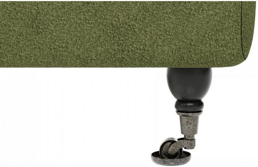 Home affaire Hoekbank NORIN L-vorm twee soorten poten: voor wieltjes aan de achterkant houten poten - Foto 3