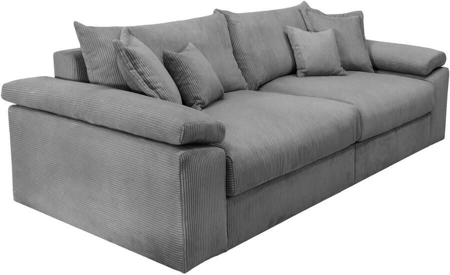 Home affaire Megabank Soft&Cosy XL breedte 246 cm Mega-bank in corduroy met binnenvering - Foto 5