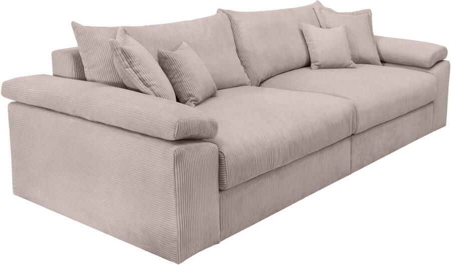 Home affaire Megabank Soft&Cosy XXL breedte 303 cm Mega-bank in corduroy met binnenvering - Foto 5