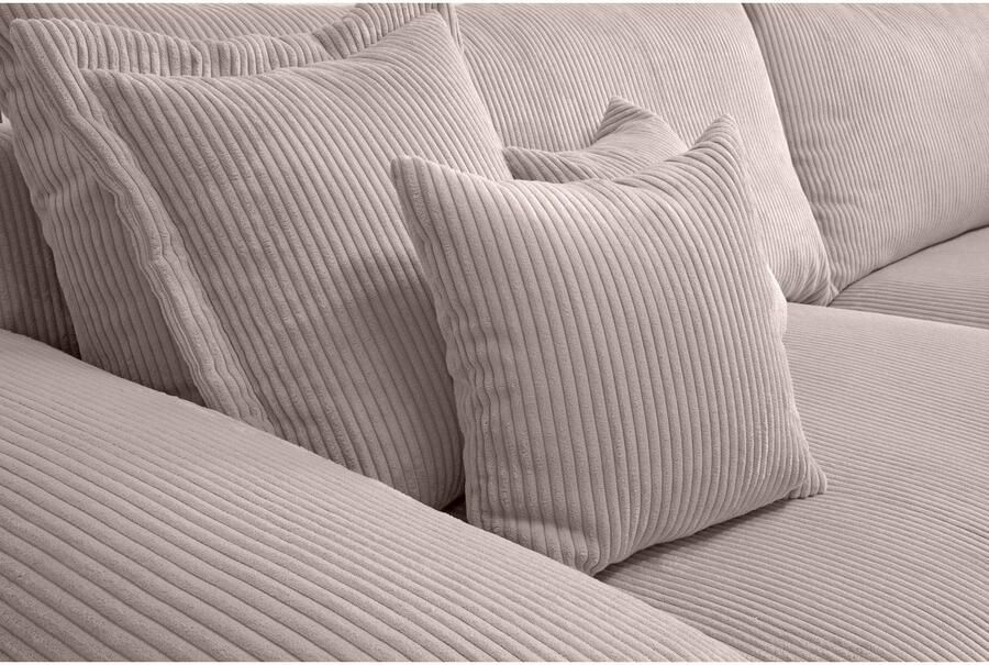 Home affaire Megabank Soft&Cosy XXL breedte 303 cm Mega-bank in corduroy met binnenvering - Foto 4