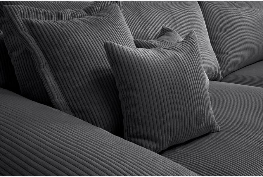 Home affaire Megabank Soft&Cosy XL breedte 246 cm Mega-bank in corduroy met binnenvering - Foto 4