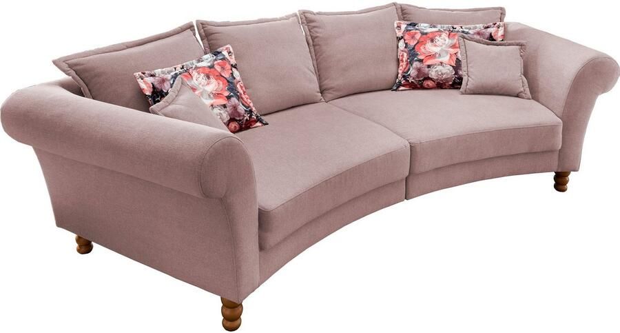 Home affaire Megabank Tassilo gebogen vormentaal comfortabel Mega Sofa breedte 350cm - Foto 4