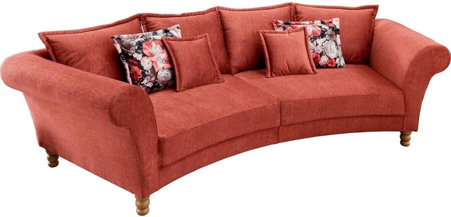 Home affaire Megabank Tassilo gebogen vormentaal comfortabel Mega Sofa breedte 350cm - Foto 4