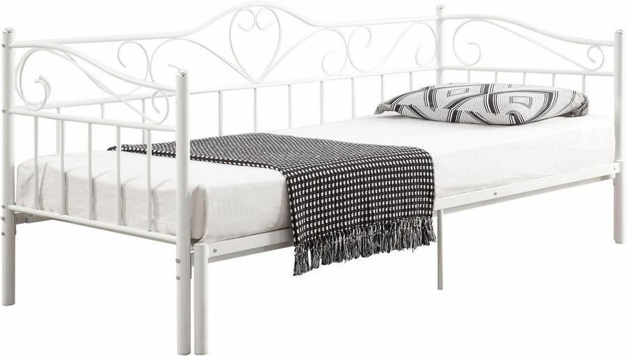 Home affaire Metalen ledikant Sina met gebogen hoofd- en voetendeel uittrekbaar tot 180x200 cm - Foto 3