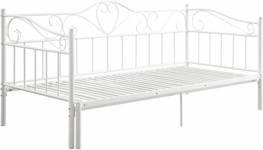 Home affaire Metalen ledikant Sina met gebogen hoofd- en voetendeel uittrekbaar tot 180x200 cm - Foto 4