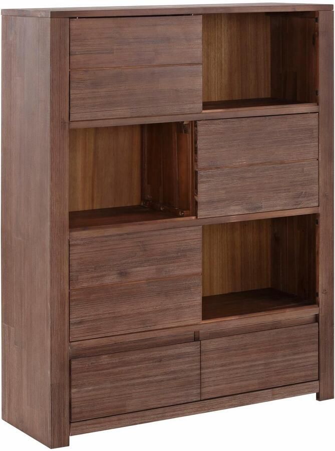 Home affaire Multifunctionele kast Wally met houten schuifdeuren. - Foto 4